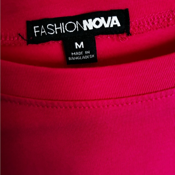 Fashion Nova Pink Long Sleeve Top - Picture 3 of 3